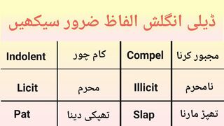 Daily English Vocabulary for speaking English