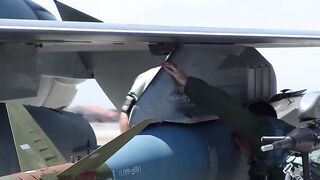 F-16 Fighter Jets Preflight Takeoff_Landing At Nellis AFB