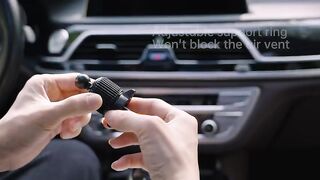 Qifutan Phone Mount for Car Vent [Upgraded Metal Clip] Cell Phone Holder Car Hands Free Cradle in Vehicle Car Phone Holder Mount