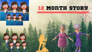 Mountain cartoon twelve month story in hindi urdu | moral cartoon story