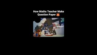 Teacher makes paper for exams funny animation