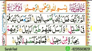 Surah Al Feel الفيل || Surah Feel || Surah Fil || Surah Al Fil || Holy Quran || Quran Chapter 105