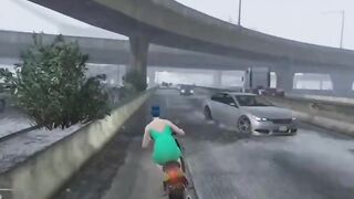Marge en scooter sur gta XD