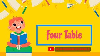 4 x1=4 Multiplication, Table of Four 4 || Multiplication Time of table || MathTable | Cartoon World