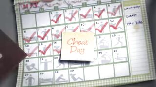 3d cheat day cartoon
