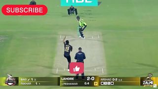PSL first innings Match. Lahore Qalander vs Peshawar Zalmi