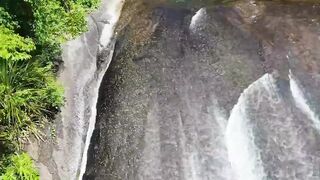For those who still want to brave the heat, swim in the pool at the bottom of the waterfall.