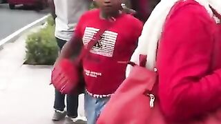 An Amazing video of a boy caught slap from a girl