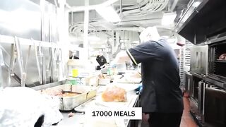 How Aircraft Carriers Prepare 17,000 Meals A Day For 5,000 US Navy Sailors
