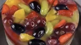 Fruit jelly cake recipe ( subscribe please )