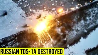 Ukrainian 72nd Brigade destroyed Russian TOS-1A Solntsepyok