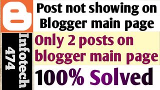 [100% solved]  All posts not showing up on blogger main page