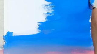 Moon night poster colour painting