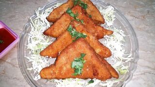 Chicken Potato Fried Sandwich Recipe  چکن آلو سینڈوچ  Ramadan Recipe