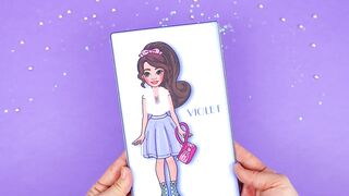 How to make a paper doll and paper doll dress set tutorial.