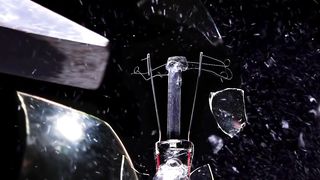 Zooming into a breaking lightbulb…