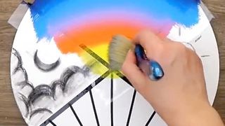 4 paintings on one Canvas..