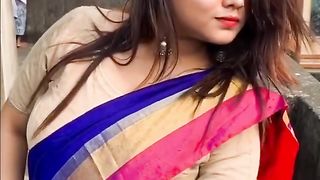 Saree reels  New instagram reels video  Stunning model  Beautiful women  Curvy girl  Indian