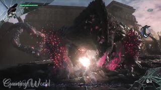 Devil May Cry 5 - Nero Fight with Qilphotn Boss and Defeat