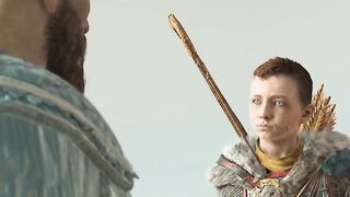 God of War 4 - Kratos Talk with his Son Aterius