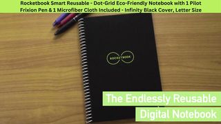 Rocketbook Smart Reusable - Dot-Grid Eco-Friendly Notebook| Pilot Frixion Pen|Microfiber Cloth|