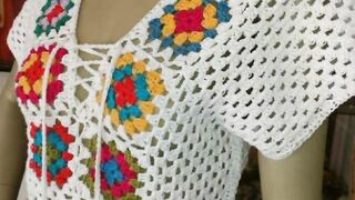Latex and stylish trendy outclass crochet knitted blouses designs
