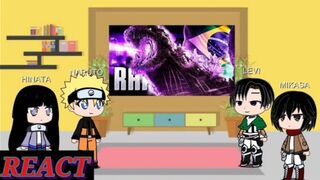Naruto e AOT React ao Rap do Godzilla