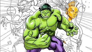 Colloring hulk book