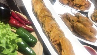 Crispy Pakoray, Spicy Baingan, and Mirch Fry Recipe by Food Quest