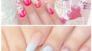 Sprinkle vs normal dress,nails,lipstick,earrings,cake #shorts #trending #youtubeshorts.