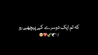 تم کیوں کسی کے پیچھے رو رہے ہو