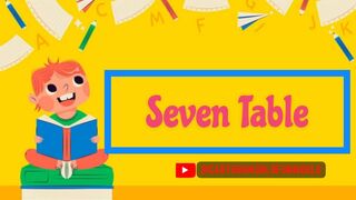 7x1=7 Multiplication, Table of Seven 7