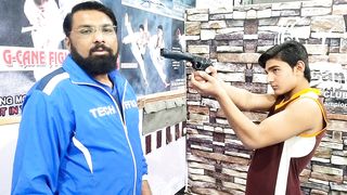 Pistol gun self defence techniques.
