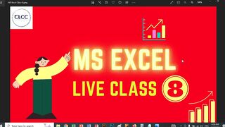 MS Excel Formulas Sheets - LIVE CLASS - 8