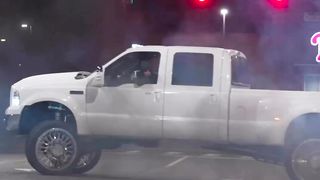 Truck drifting