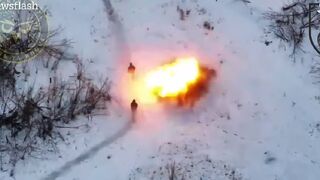 Ukrainian marines strike Russian troops on Donbas frontline