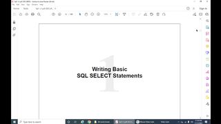 Introduction to SQL-SELECT STATEMENT CH-1Lecture-4