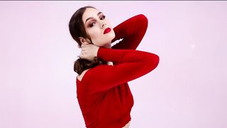 Woman with attractive body curves