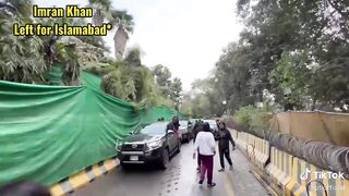 Imran khan left for Islamabad