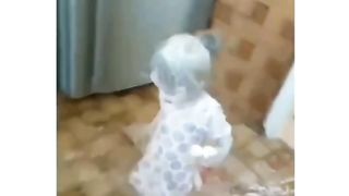 Baby making strange cake