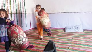 Cute babies are Enjoing Dance