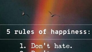 5 rules of happiness
