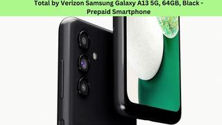 Total by Verizon Samsung Galaxy A13 5G, 64GB, Black - Prepaid Smartphone