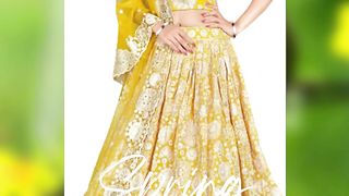 Indian Women Lucknowi Embroidery Party Designer Lehenga Choli Dupatta Fancy Traditional Ready To Wear Wedding Dress
