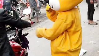 Teddy boy prank comedy