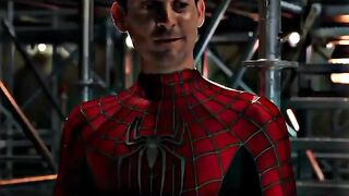 All three Spiderman talking about their villains