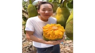 How to Chop Fruits on The Tree  Amazing Fruits Cutting Skills