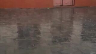 Heavy rain | Rain in Village | Rainy day #shortsvideo