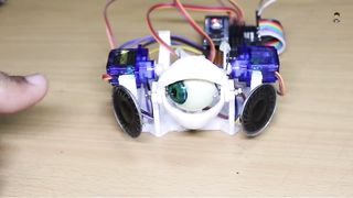 howtamake robot eye moving using sound at your home.               HoTamake Robot Eye en mouvement en utilisant un son à votre maison
