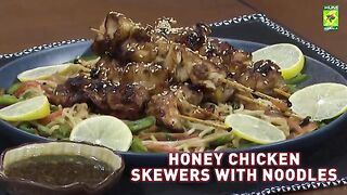 Honey_Chicken_Skewers_With_Noodles_Recipe_-_Chef_Zarnak_Sidhwa_-_Masala_Tv(360p).